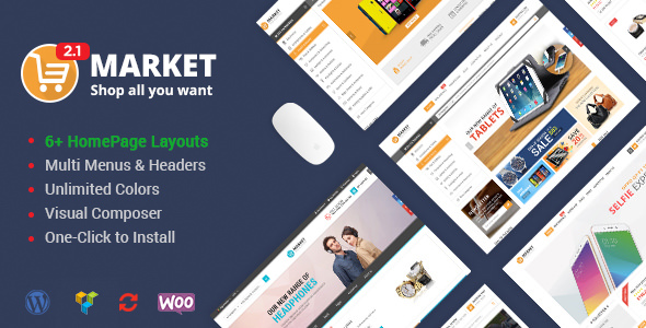 市场v2.3.0 -购物WooCommerce WordPress主题